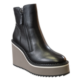 AVAIL in BLACK Wedge Ankle Boots