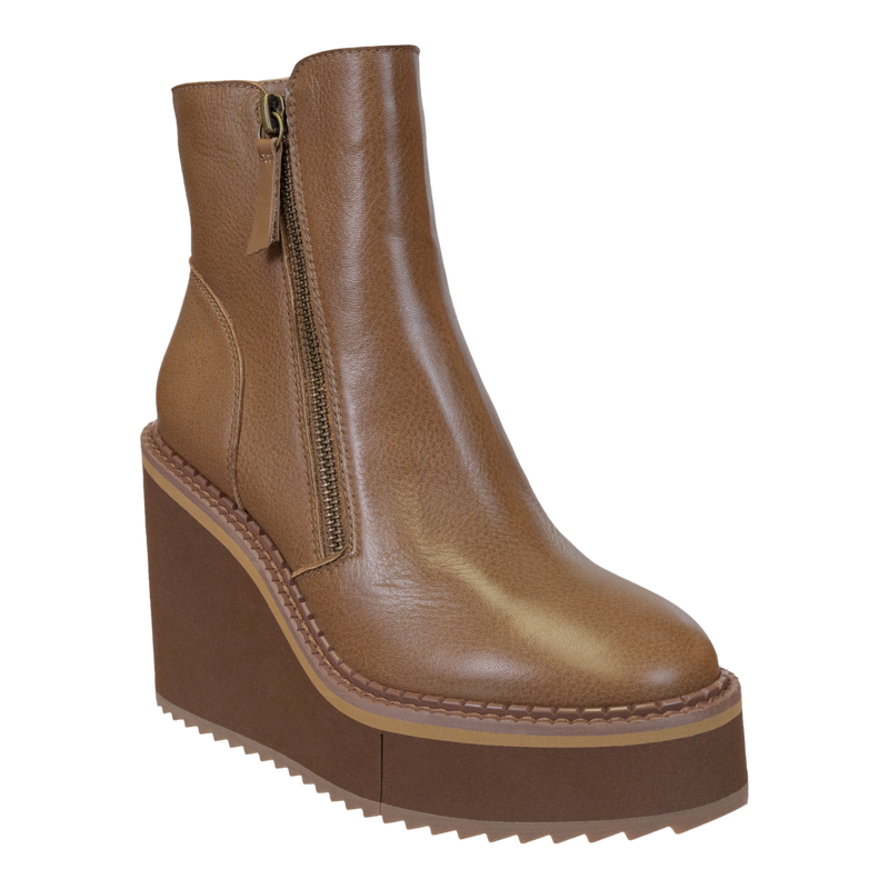 AVAIL in BROWN Wedge Ankle Boots