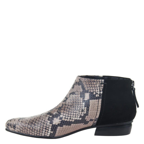 CHI in SNAKE PRINT Heeled Ankle Boots