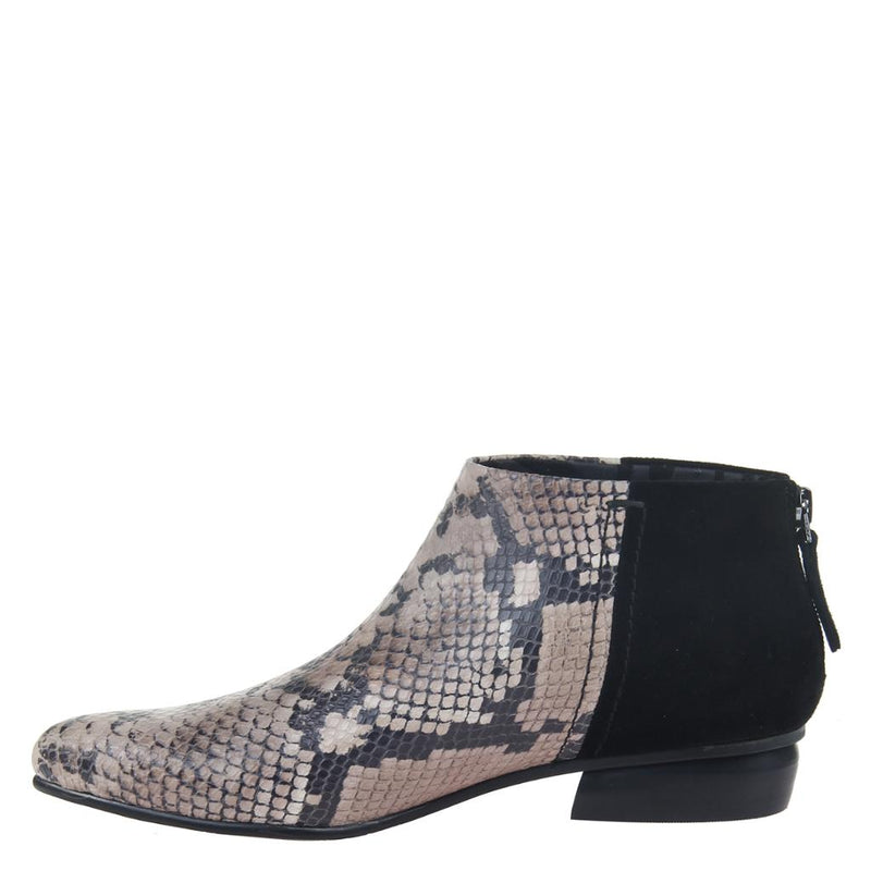 CHI in SNAKE PRINT Heeled Ankle Boots
