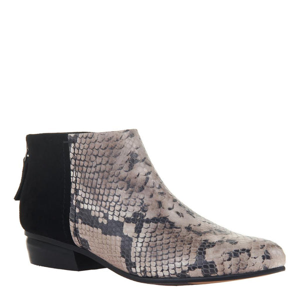 CHI in SNAKE PRINT Heeled Ankle Boots