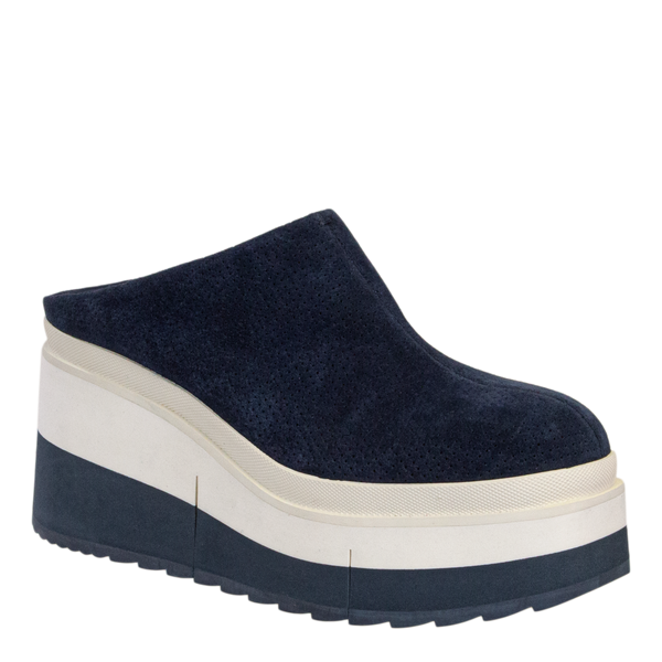 Metode boliger Ved lov COACH in NAVY Platform Clogs – Nakedfeet Shoes