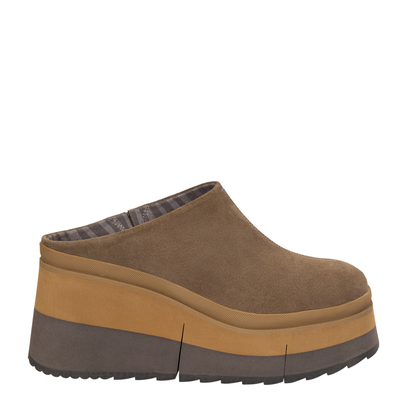 COACH in OTTER Platform Clogs