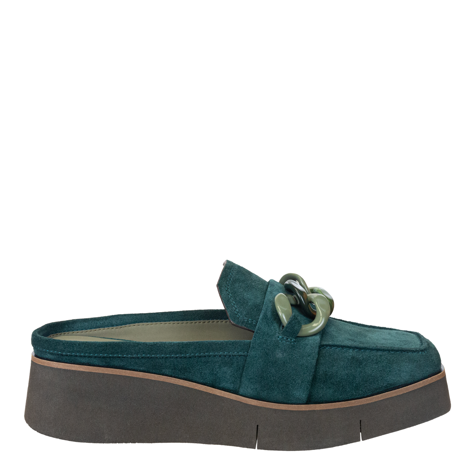 ELECT in EMERALD Platform Mules – Nakedfeet Shoes