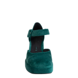 ESTONIA in EMERALD Heeled Clogs