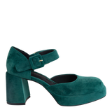 ESTONIA in EMERALD Heeled Clogs