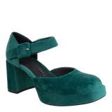 ESTONIA in EMERALD Heeled Clogs