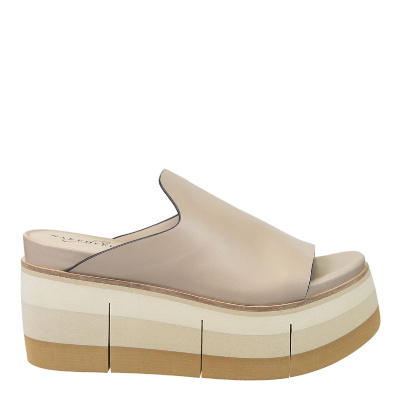 FLOW in BEIGE Platform Sandals