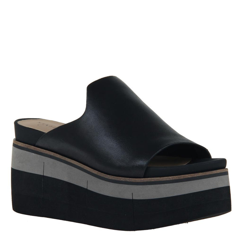 FLOW in BLACK Platform Sandals