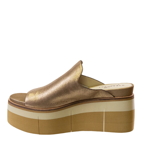 FLOW in GOLD Platform Sandals