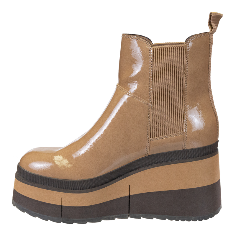 GUILD in BEIGE Platform Chelsea Boots