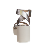 ICONOCLAST in GUNMETAL Heeled Sandals