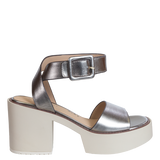 ICONOCLAST in GUNMETAL Heeled Sandals