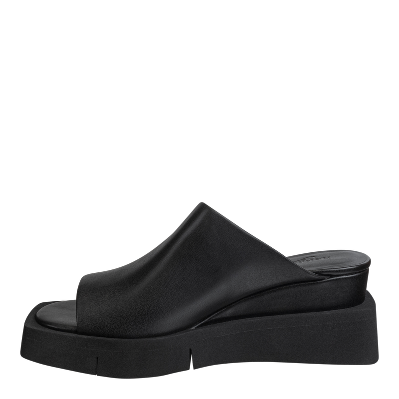 INFINITY in BLACK Wedge Sandals
