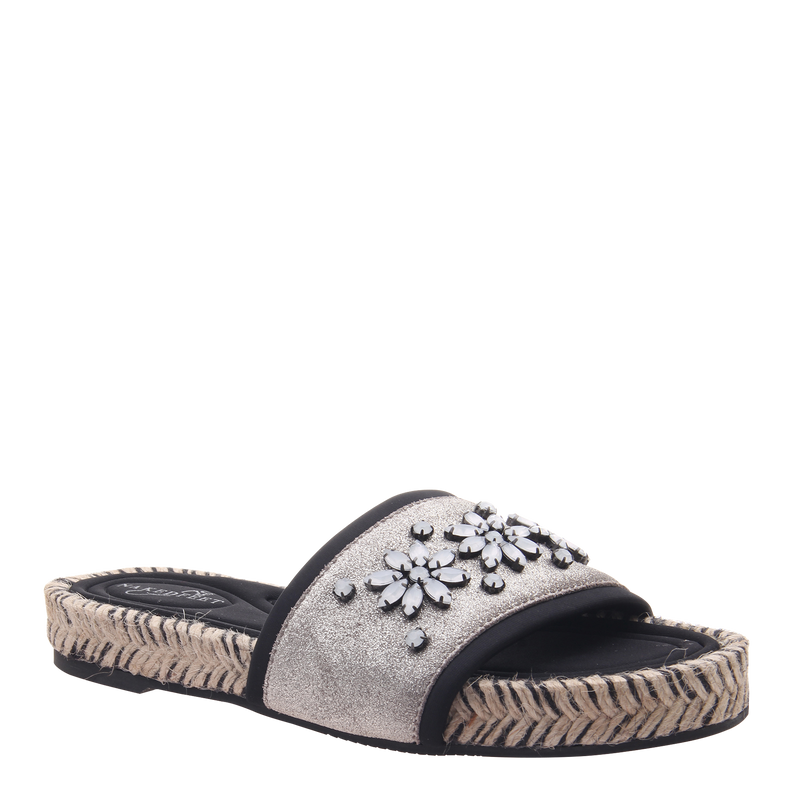 Womens sandal Koyo in grey silver