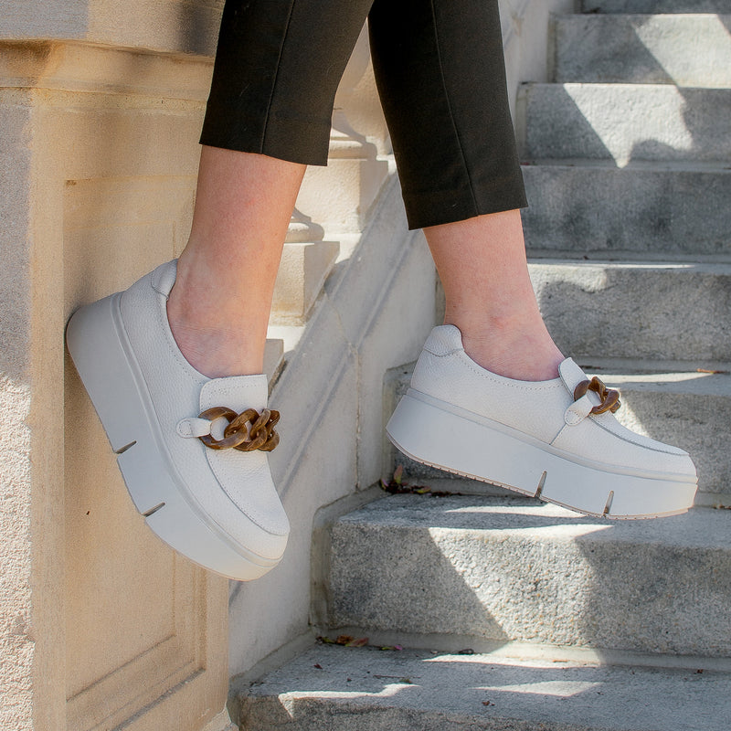 PRINCETON in CHAMOIS Platform Sneakers