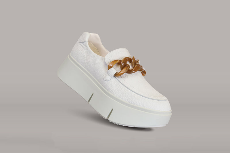 PRINCETON in CHAMOIS Platform Sneakers