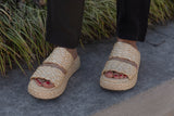 SANTORINI in RAFFIA Espadrille Sandals