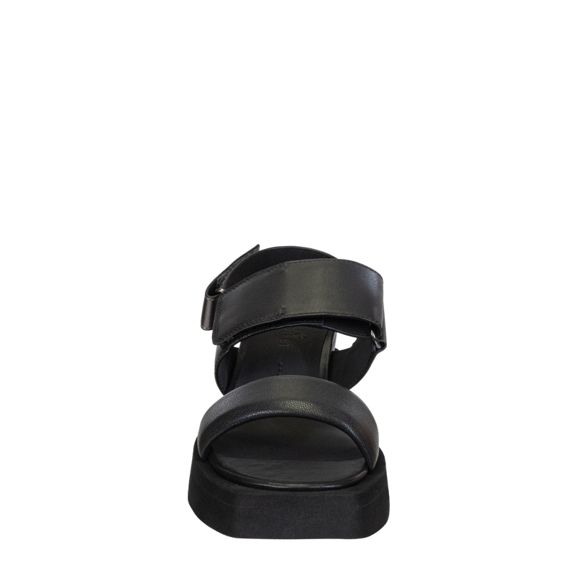 PARADOX in BLACK Wedge Sandals