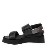 PARADOX in BLACK Wedge Sandals