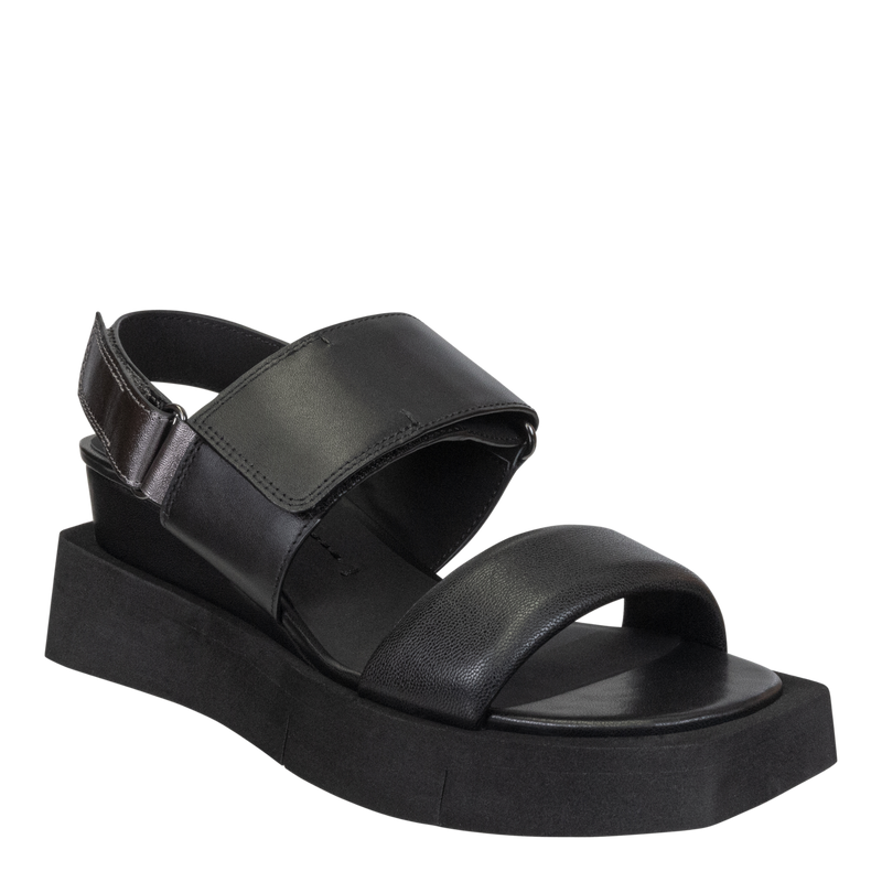 PARADOX in BLACK Wedge Sandals