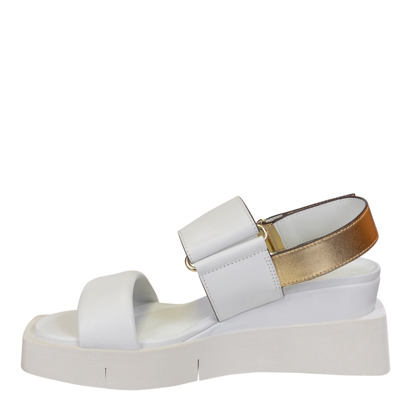 PARADOX in CHAMOIS Wedge Sandals