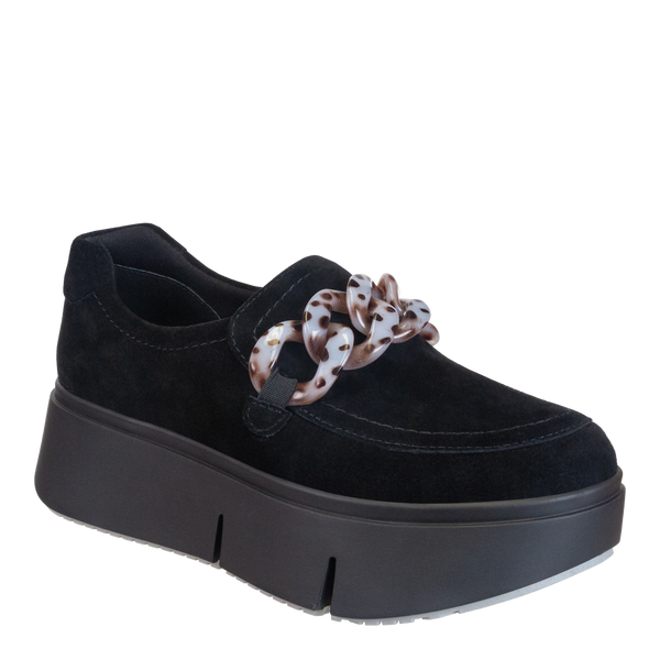 PRINCETON in BLACK Platform Sneakers