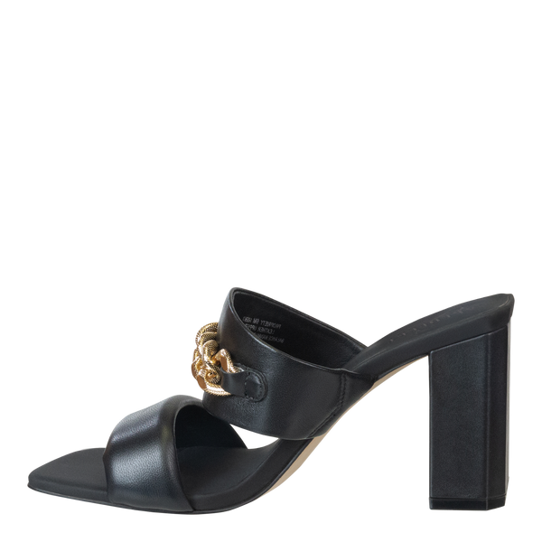 PROPRIETY in BLACK Heeled Sandals