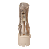 PROTOCOL in GOLD Heeled Mid Shaft Boots