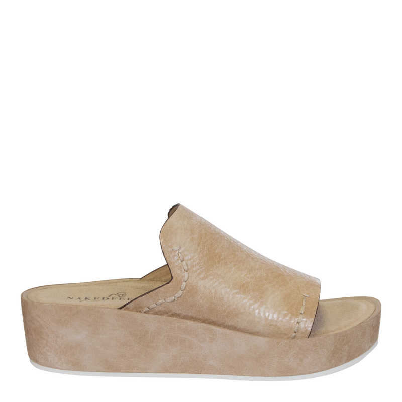 RENO in BEIGE Platform Sandals