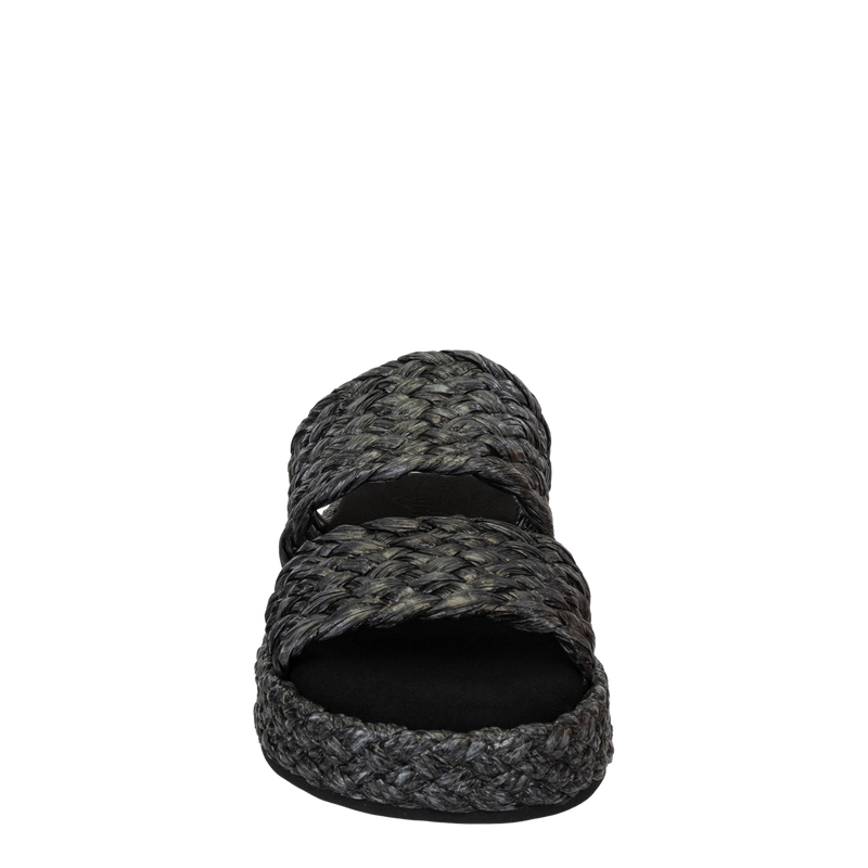 SANTORINI in BLACK Espadrille Sandals