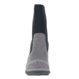 SURVIVAL in GREY Heeled Mid Shaft Boots
