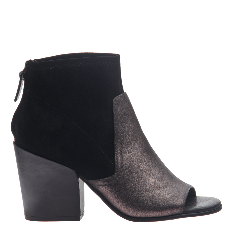 Side top open booties